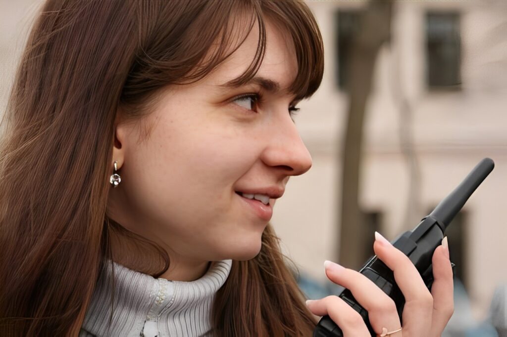 Rádio comunicador em feiras e eventos